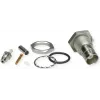 Telegärtner BNC conector fêmea de encastrar crimp/crimp 50 Ohm para RG-316/U, níquel/ouro