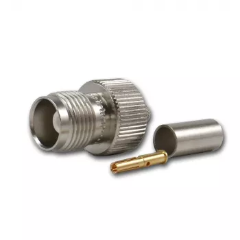 TELEGÄRTNER TNC conector fêmea para RG-58, 50 Ohm, crimp/solda, DC-11 GHz