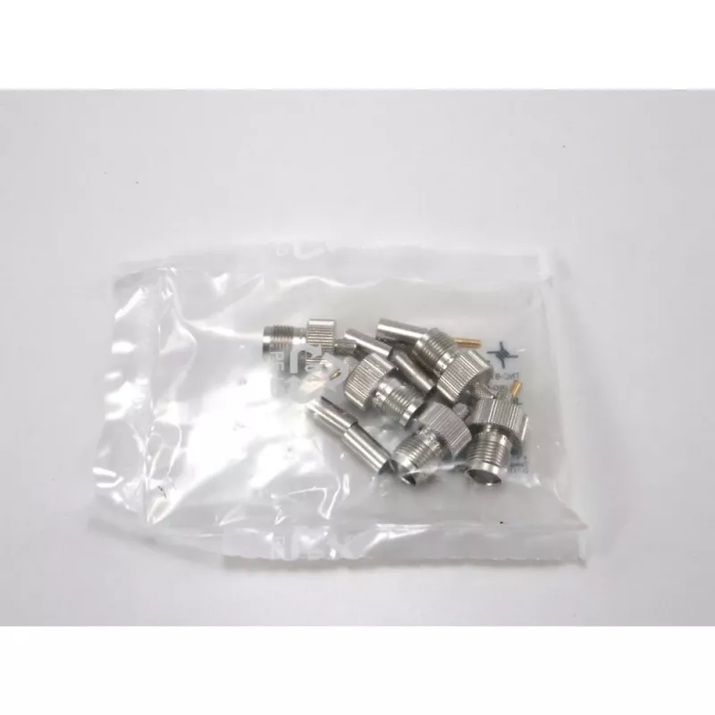 TELEGÄRTNER TNC conector fêmea para RG-58, 50 Ohm, crimp/solda, DC-11 GHz