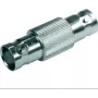 TELEGÄRTNER BNC conector fêmea para BNC conector fêmea adaptador coaxial, 50 Ohm, latão niquelado, manga reta J01004A0618