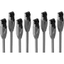 S CONN Maximum Connectivity Basic-S cabo de rede Cat. 8.1 F/FTP PIMF LSZH cinzento 1,0m – pack de 4 (SC08-41020-4)