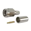 Telegärtner SMA conector macho reto 50 Ohm crimp/solda para RG-58 RG-142 RG-223 LMR-240 J01150A0049