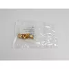 Telegärtner SMA conector fêmea de encastrar, flange, dourado, 50 Ohm, pack de 5 J01151A0621