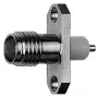Telegärtner SMA conector fêmea de encastrar com flange Z28, dourado (padrão) - 5 unid. (J01151A0631)