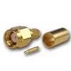Telegärtner SMA conector macho de cabo crimp/solda G01, RG-58C/U, dourado, 1 unid. (J01150A0041Z)
