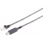 Cabo adaptador S CONN MAXIMUM CONNECTIVITY USB-A para RJ45 Gigabit Ethernet, 5 m, preto (13-52055)