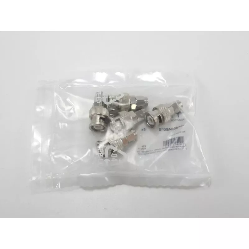 Adaptador coaxial Telegärtner BNC macho para SMA macho, 50 Ohm, DC-4 GHz, latão niquelado J01008A0018