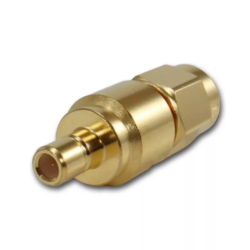 Adaptador coaxial Telegärtner SMA macho para SMB macho 50 Ohm J01155A0021