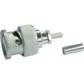 Ficha de cabo BNC Telegärtner crimp G07 / G29 50 Ohm, Professional, para RG-316/U e 0,45/1,4, 1 unid. J01000A1294