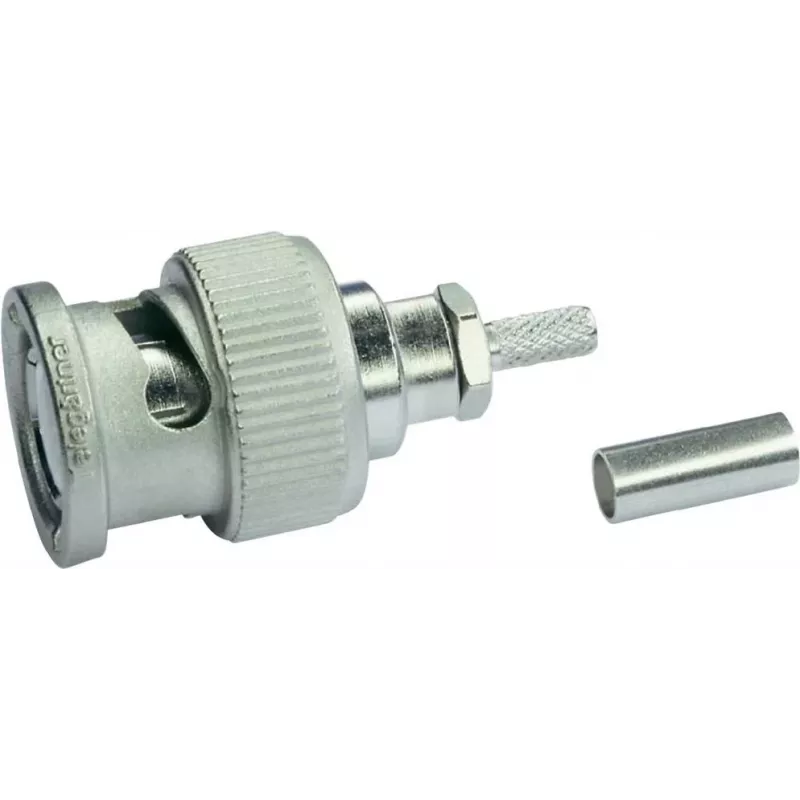 Ficha de cabo BNC Telegärtner crimp G07 / G29 50 Ohm, Professional, para RG-316/U e 0,45/1,4, 1 unid. J01000A1294