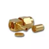 Ficha SMA Telegärtner angular crimp para cabo G08 (RD-316), dourada