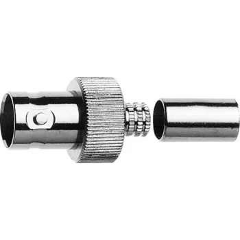 Conector fêmea de cabo BNC Telegärtner crimp G30 50 Ohm para LMR-240, pack de 5 J01001A0073
