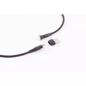 Cabo de carregamento magnético 6-em-1 ShiverPeaks BS14-19020 USB 540°, 60W, 1 m, preto