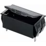 Suporte de pilhas Bopla para 2 pilhas AA (Mignon), ligação de 9V, patilhas de soldar, 65 x 37 x 21,5 mm, preto 46300000