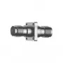 Adaptador coaxial Telegärtner TNC fêmea para TNC fêmea reto, 50 Ohm, DC até 11 GHz, latão niquelado