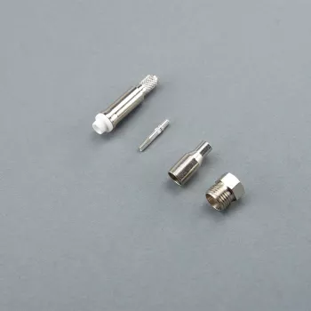 Telegärtner Conector fêmea FME de crimpar para RG-316/U, 50 Ohm, níquel/ouro, 1 unid. J01701A0008Z