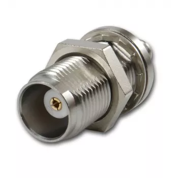 Telegärtner Adaptador coaxial TNC fêmea para SMA fêmea, 50 Ohm, DC-6 GHz, níquel/ouro J01019A0028