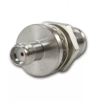 Telegärtner Adaptador coaxial TNC fêmea para SMA fêmea, 50 Ohm, DC-6 GHz, níquel/ouro J01019A0028