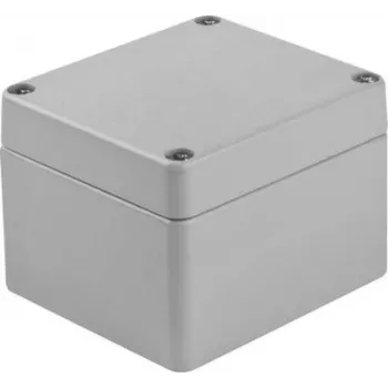 BOPLA Caixa universal de alumínio cinzento prateado (RAL 7001) 75 x 80 x 57 A 105 01105000.MT1