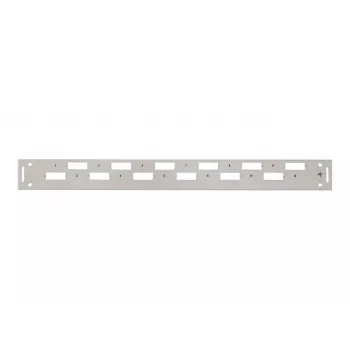 TELEGÄRTNER H02025A0356 Tampa frontal para rack 19 polegadas 1U, cinzento RAL 7035