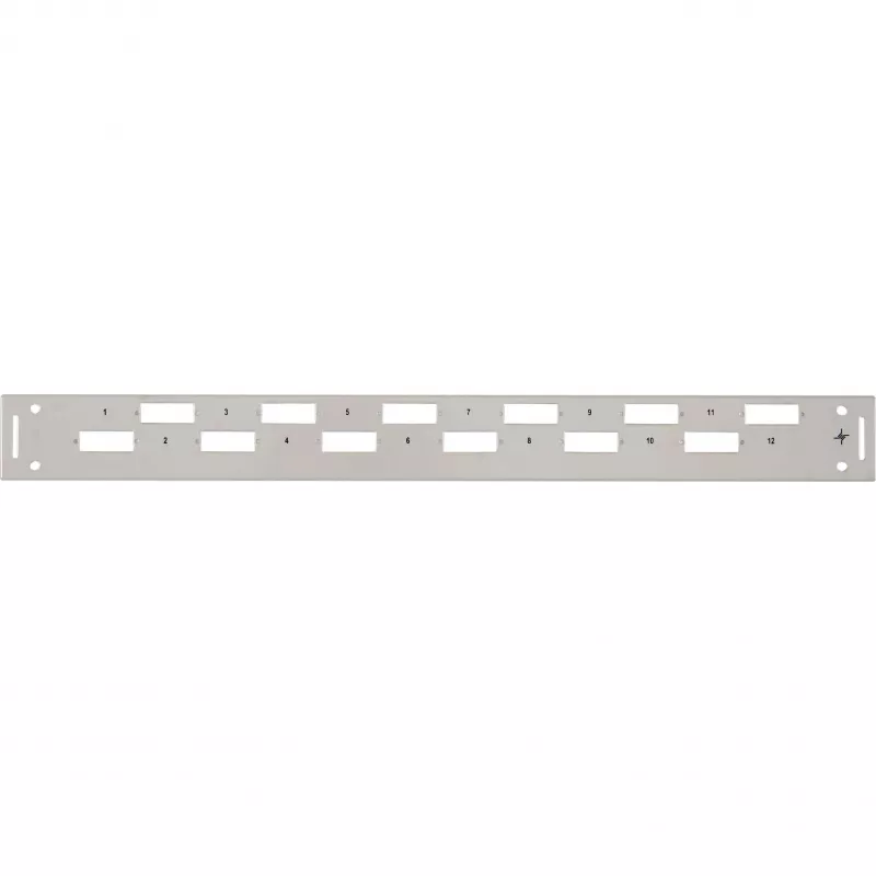 TELEGÄRTNER H02025A0356 Tampa frontal para rack 19 polegadas 1U, cinzento RAL 7035