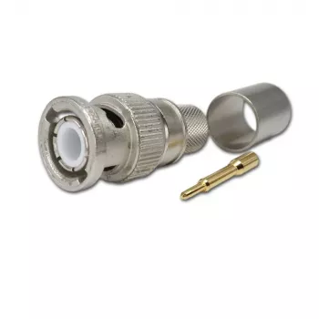 Telegärtner Conector macho BNC de crimpar para cabo, 50 Ohm, RG-213/U, 1 unid. (J01000A0059)
