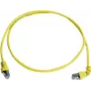 Telegärtner 100008019 Cabo patch CAT 6a S/FTP, RJ45, 1 m, amarelo, LSZH, ignífugo