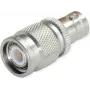 Telegärtner Adaptador BNC fêmea para TNC macho, 50 Ohm, latão niquelado, DC-4 GHz, reto