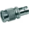 Telegärtner Adaptador BNC fêmea para TNC macho, 50 Ohm, latão niquelado, DC-4 GHz, reto