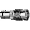 Telegärtner Adaptador BNC fêmea para TNC macho, 50 Ohm, latão niquelado, DC-4 GHz, reto