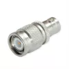 Telegärtner Adaptador BNC fêmea para TNC macho, 50 Ohm, latão niquelado, DC-4 GHz, reto