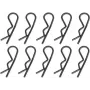 Reely 1:5 Clipes de carroçaria preto 30 mm 10 unid. (511131)