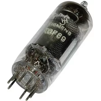 SIEMENS EBF 89 = 6 DC 8 Válvula de vácuo duodíodo pentodo de mu variável, base Noval, 9 pinos