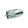 Telegärtner Conector macho UHF PL259 para RG-213/U, isolamento PTFE, latão niquelado, pack de 5 J01040B0602