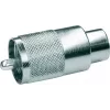 Telegärtner Conector macho UHF PL259 para RG-213/U, isolamento PTFE, latão niquelado, pack de 5 J01040B0602