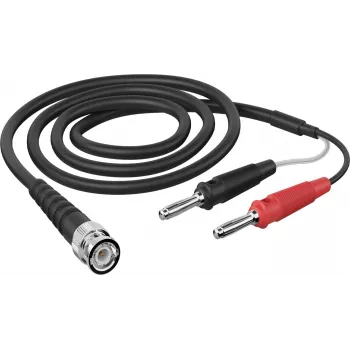 Cabo de medição coaxial Telegärtner L00010A1845 1 m BNC para banana dupla, preto