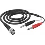 Cabo de medição coaxial Telegärtner L00010A1845 1 m BNC para banana dupla, preto