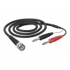 Cabo de medição coaxial Telegärtner L00010A1845 1 m BNC para banana dupla, preto