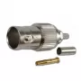 Conector fêmea de cabo BNC Telegärtner crimp G04 75 Ohm para RG-179B/U, pack de 5 J01003B0021