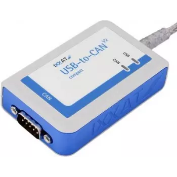 Interface IXXAT USB-to-CAN V2 compact, isolada galvanicamente, 1x CAN/CAN FD, USB 2.0, D-Sub 9 1.01.0281.12001