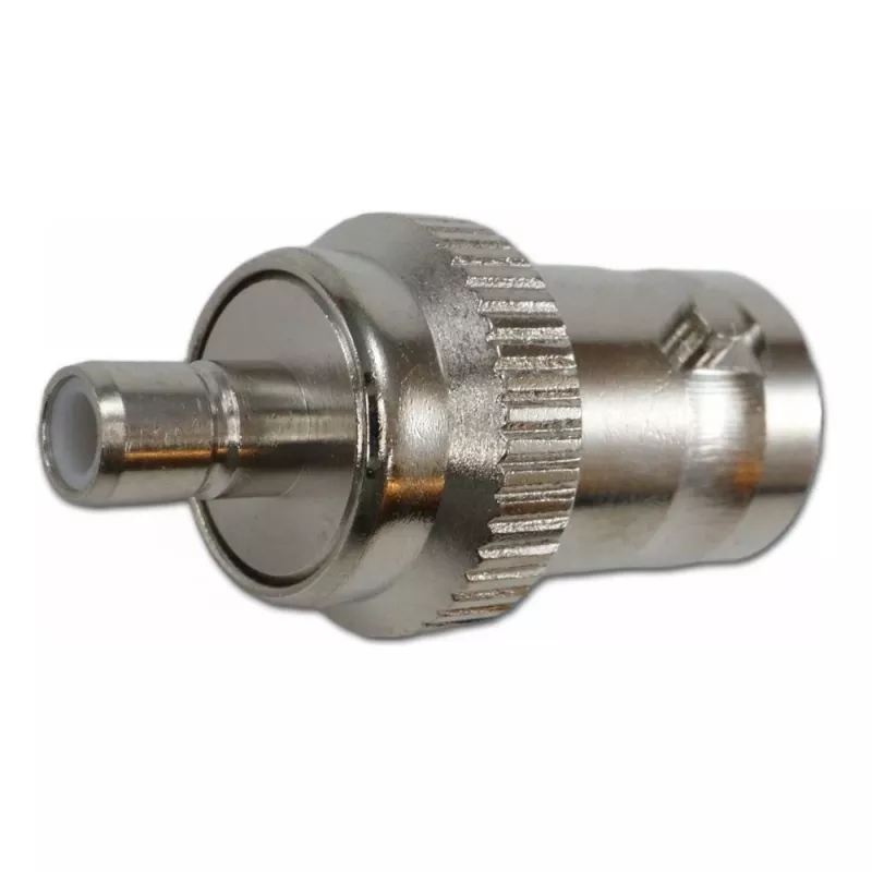 Adaptador coaxial Telegärtner conector fêmea BNC para ficha SMB, 50 Ohm, reto J01008F0033