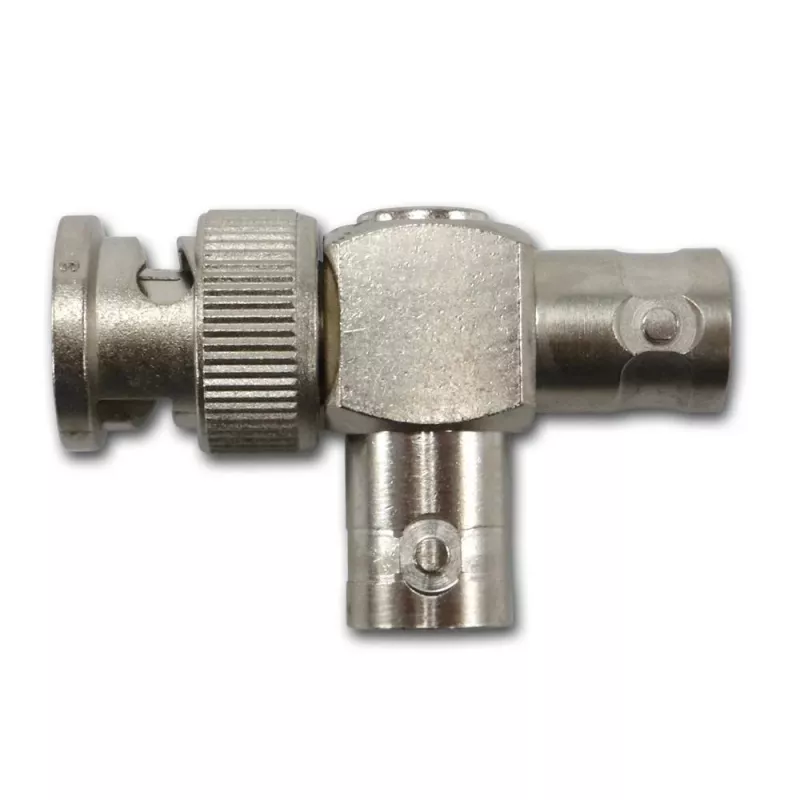 Telegärtner J01004A0616 adaptador BNC, BNC macho para 2x BNC fêmea