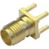 Conector fêmea SMA Telegärtner para placa de circuito impresso, 50 Ohm, dourado, série Z79 J01151A0931