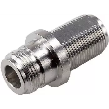 Adaptador de painel tipo N Telegärtner fêmea-fêmea 50 Ohm IP68 MIL-STD Z10 flange J01024A0006