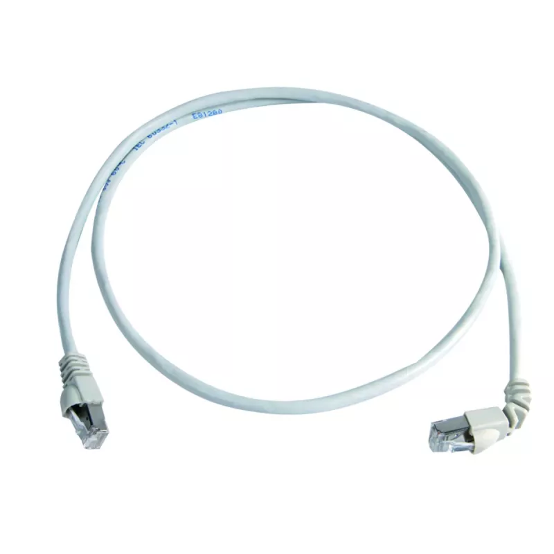 Cabo de rede Telegärtner Cat.7 MP8 FS 600 LSZH 2,0 m, 1x90 graus, branco 2 m L00001A0164