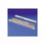 TELEGÄRTNER MPP16-HS painel de ligação modular de 16 portas, 1U, cinzento-claro RAL 7035 J02022A0050