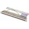 TELEGÄRTNER MPP16-HS painel de ligação modular de 16 portas, 1U, cinzento-claro RAL 7035 J02022A0050