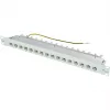 TELEGÄRTNER MPP16-HS painel de ligação modular de 16 portas, 1U, cinzento-claro RAL 7035 J02022A0050