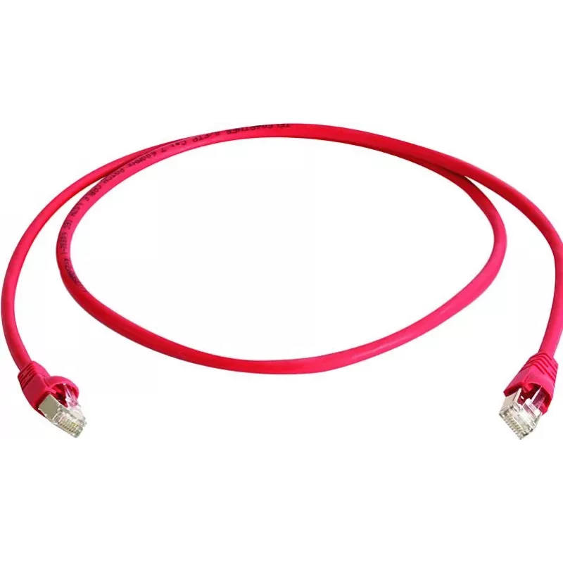 Telegärtner 100008681 cabo de rede Cat6a S/FTP, vermelho, 3,5 m
