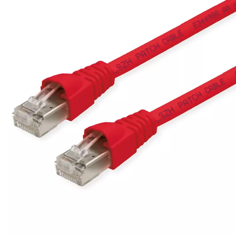 Telegärtner 100008681 cabo de rede Cat6a S/FTP, vermelho, 3,5 m